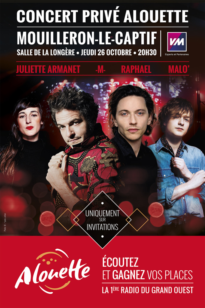 Alouette : un concert privé avec 4 artistes Alouette : un concert privé avec 4 artistes