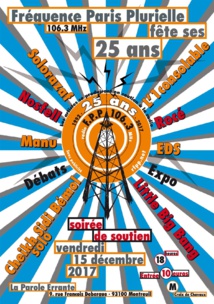 Une soirée de soutien pour les 25 ans de FPP Une soirée de soutien pour les 25 ans de FPP