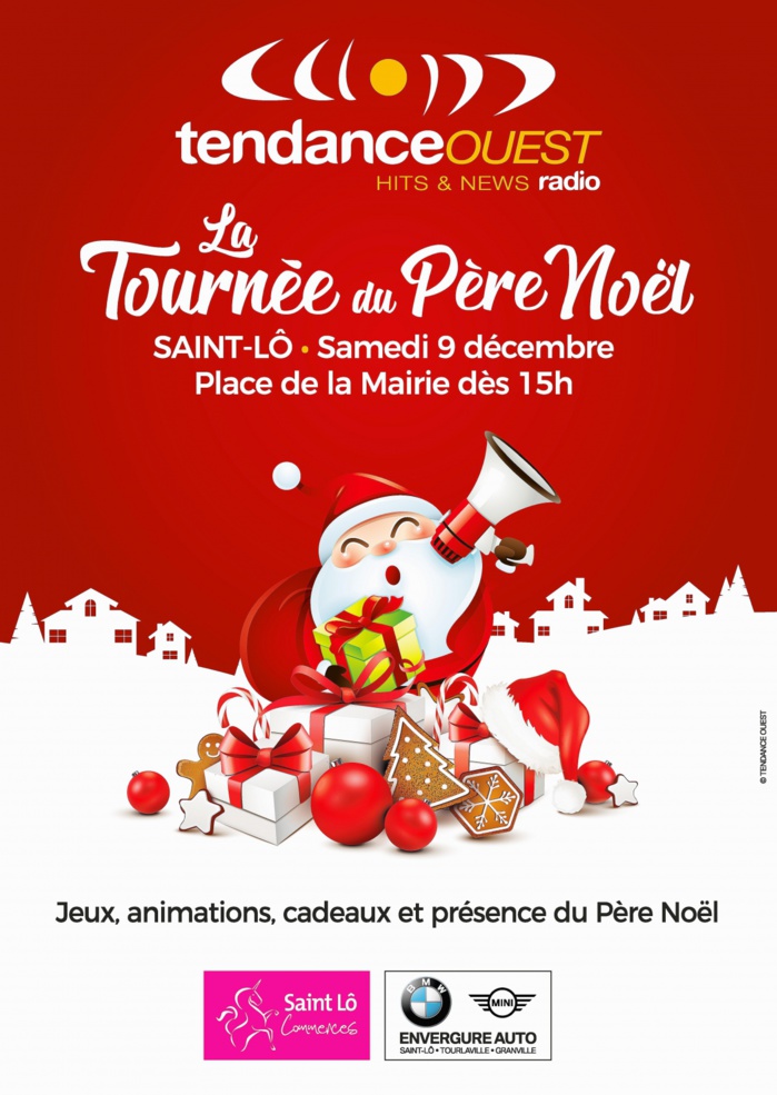 Tendance Ouest : la tournée du père Noël à Saint-Lô Tendance Ouest : la tournée du père Noël à Saint-Lô