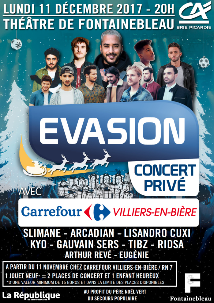 Évasion prépare une concert privé à Fontainebleau Évasion prépare une concert privé à Fontainebleau