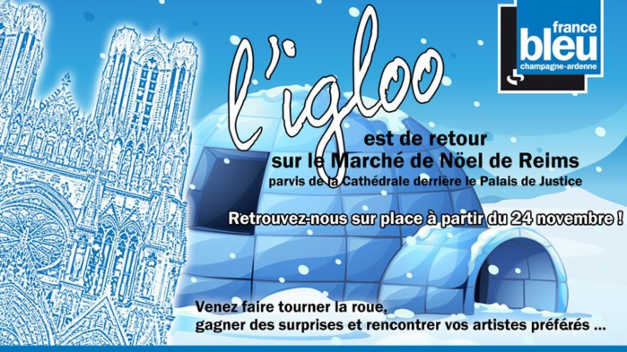 France Bleu Champagne-Ardenne sous un igloo à Reims France Bleu Champagne-Ardenne sous un igloo à Reims