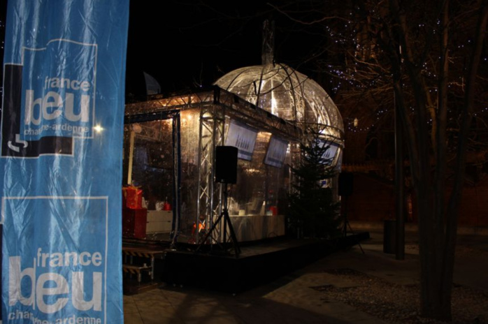 L'Igloo France Bleu Champagne-Ardenne Marché de Noël de Reims © Radio France - C Guignette Houdinet