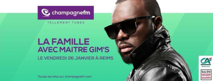 Maître Gims invité de Champagne FM