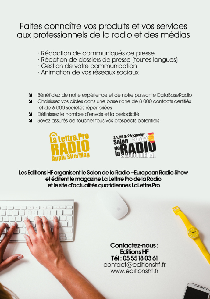 Ciblez tous les professionnels de la radio Ciblez tous les professionnels de la radio