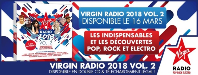 Parution de la compilation Virgin Radio 2018 