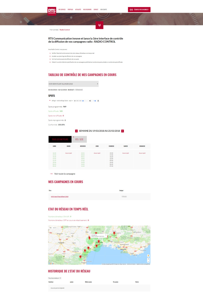 La radio RTS lance l'interface connectée Radio Control La radio RTS lance l'interface connectée Radio Control