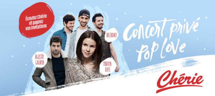 Chérie invite 450 auditeurs à un concert "Pop Love" Chérie invite 450 auditeurs à un concert "Pop Love"