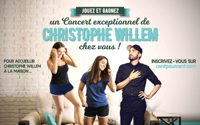 100% : le concert de Christophe Willem chez un auditeur 100% : le concert de Christophe Willem chez un auditeur
