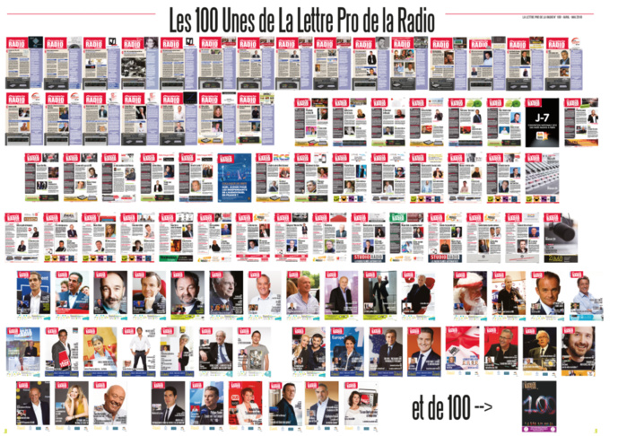 Les 100 Unes de La Lettre Pro de la Radio
