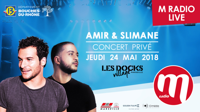 Amir et Slimane au prochain M Radio Live Amir et Slimane au prochain M Radio Live