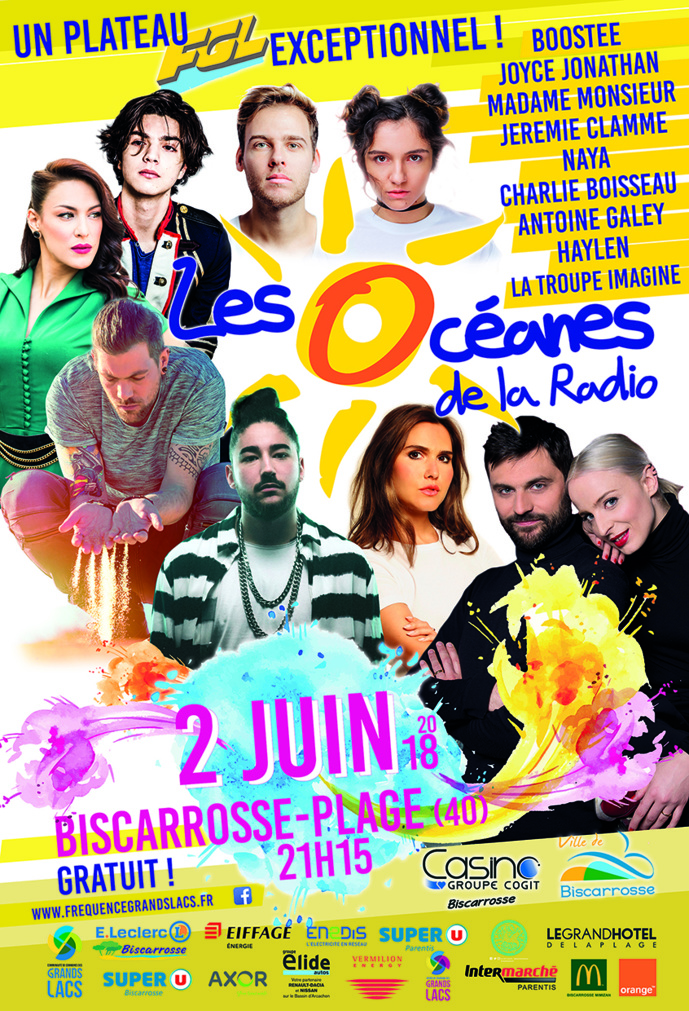 De nouveaux artistes attendus aux "Océanes de la Radio" De nouveaux artistes attendus aux "Océanes de la Radio"