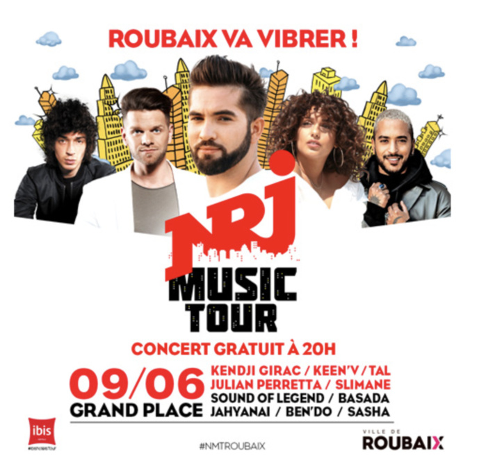 Un concert NRJ Music Tour à Roubaix