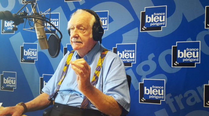 Pierre Bellemare dans les studios de France Bleu Périgord © Radio France - Benjamin Fontaine