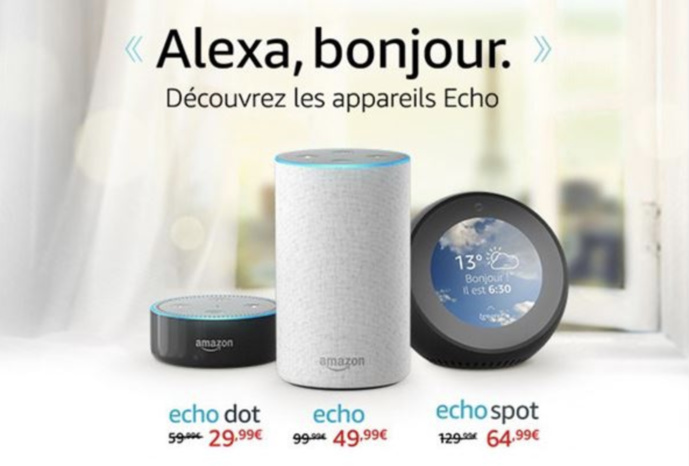 Amazon casse les prix pour le lancement d'Echo en France Amazon casse les prix pour le lancement d'Echo en France