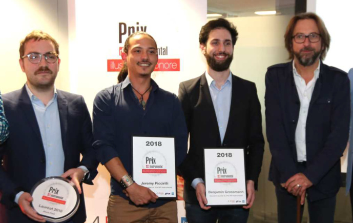 Les lauréats et le président du jury Alex Jaffray Les lauréats et le président du jury Alex Jaffray