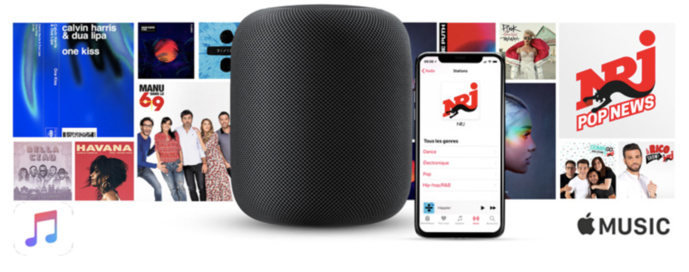 Sur HomePod dites "Siri, joue NRJ" Sur HomePod dites "Siri, joue NRJ"