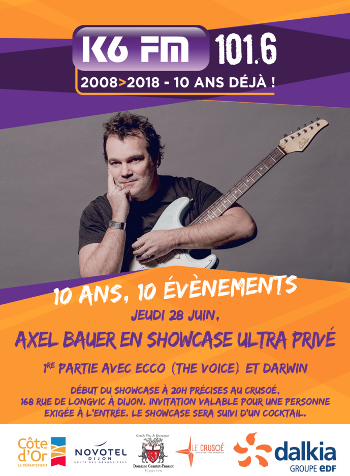 K6FM : showcase et concert avec Axel Bauer K6FM : showcase et concert avec Axel Bauer