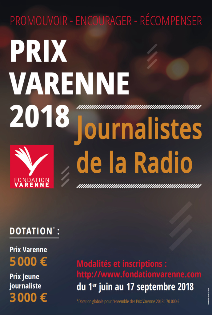 La Fondation Varenne lance ses Prix Varenne 2018