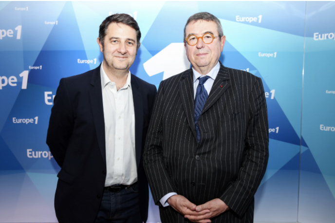 Laurent Guimier, patron d'Europe 1 et Denis Mollat Laurent Guimier, patron d'Europe 1 et Denis Mollat