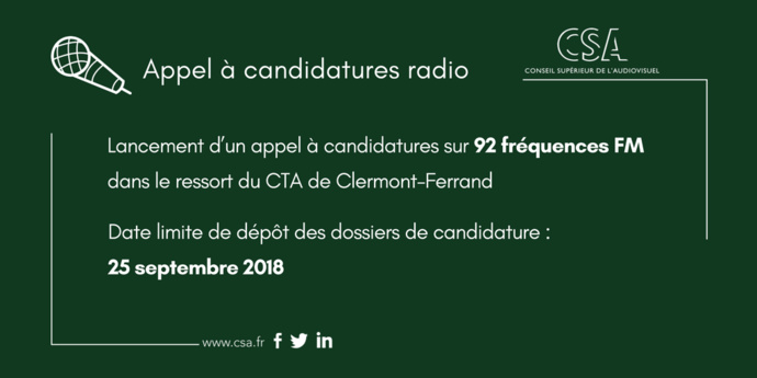 Appel à candidatures en Limousin Auvergne