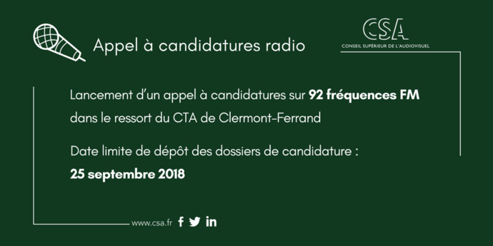 Appel à candidatures en Limousin Auvergne Appel à candidatures en Limousin Auvergne