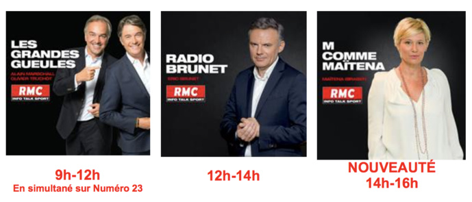 RMC : changements d'horaires pour plusieurs émissions