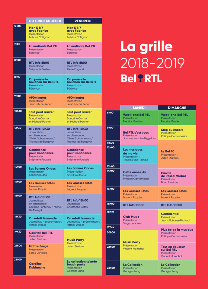 Bel RTL se repositionne et s’offre des couleurs Bel RTL se repositionne et s’offre des couleurs