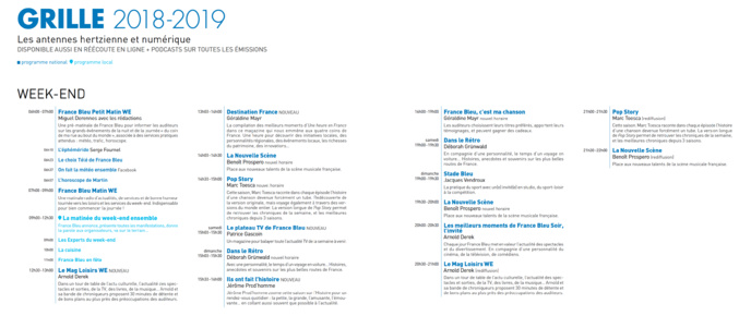 Voici la nouvelle grille des programmes de France Bleu Voici la nouvelle grille des programmes de France Bleu