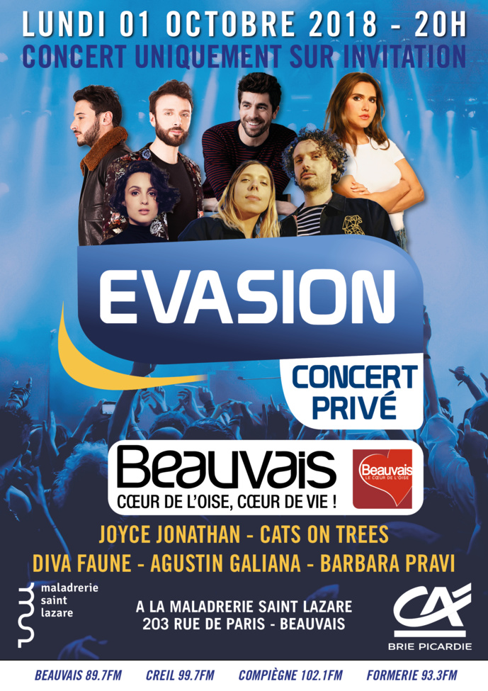 Évasion : un concert privé à Beauvais Évasion : un concert privé à Beauvais
