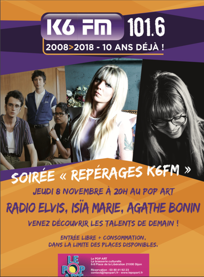 K6FM organise une nouvelle soirée "Repérages" à Dijon