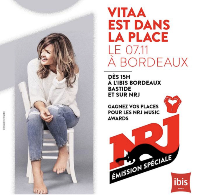 Vitaa en concert avec NRJ à Bordeaux Vitaa en concert avec NRJ à Bordeaux