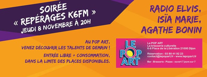 Nouvelle soirée "Repérages" proposée par K6FM Nouvelle soirée "Repérages" proposée par K6FM