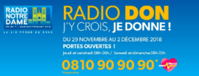 Radio Notre Dame organise son Radio Don Radio Notre Dame organise son Radio Don