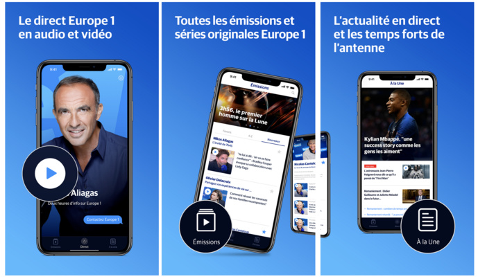 Europe 1 lance sa nouvelle application Europe 1 lance sa nouvelle application