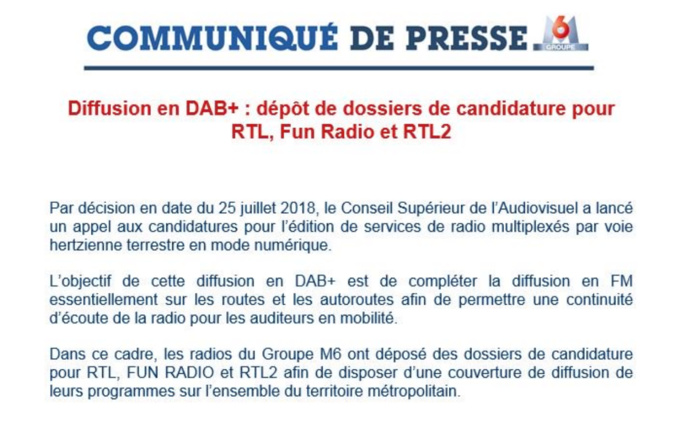 Journée historique : les grands groupes de radios se lancent dans le DAB+ Journée historique : les grands groupes de radios se lancent dans le DAB+