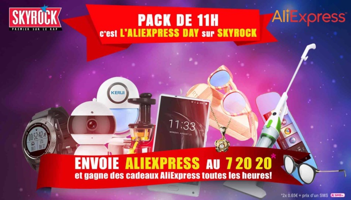 Les auditeurs de Skyrock ont été gâtés par AliExpress. Les auditeurs de Skyrock ont été gâtés par AliExpress.