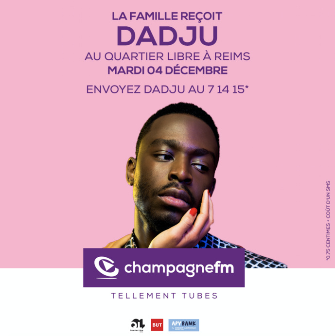 Le chanteur Dadju invité de Champagne FM Le chanteur Dadju invité de Champagne FM