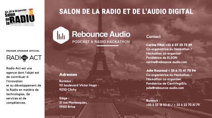 "Rebounce Audio" : le hackathon du podcast et de la radio