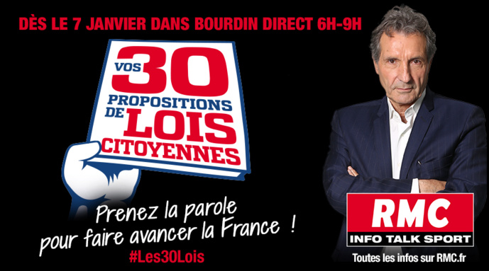 RMC veut collecter 30 propositions de lois citoyennes RMC veut collecter 30 propositions de lois citoyennes