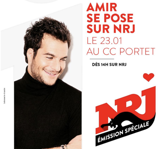 NRJ Toulouse reçoit le chanteur Amir