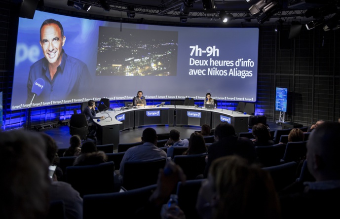 Le studio Bellemare inauguré le 20 décembre dernier, dans les locaux d'Europe 1 Le studio Bellemare inauguré le 20 décembre dernier, dans les locaux d'Europe 1