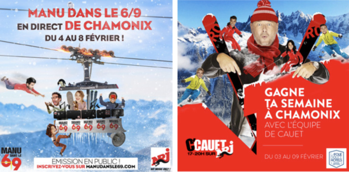 "Manu dans le 6/9" et "C'Cauet" en direct de Chamonix "Manu dans le 6/9" et "C'Cauet" en direct de Chamonix