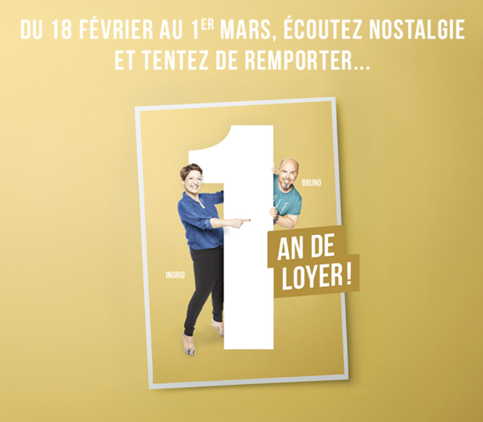 Un an de loyer à gagner sur Nostalgie Belgique Un an de loyer à gagner sur Nostalgie Belgique