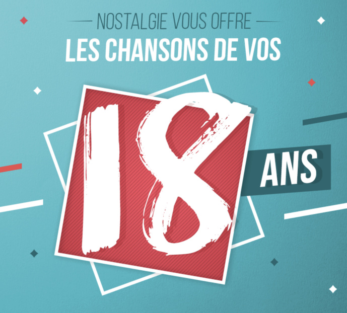 "Les chansons de nos 18 ans" sur Nostalgie Belgique "Les chansons de nos 18 ans" sur Nostalgie Belgique