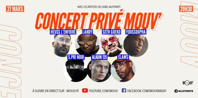 Mouv' organise un concert privé Mouv' organise un concert privé