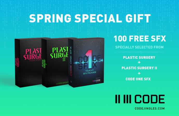 Code Jingles célèbre le printemps et offre 100 sfx Code Jingles célèbre le printemps et offre 100 sfx