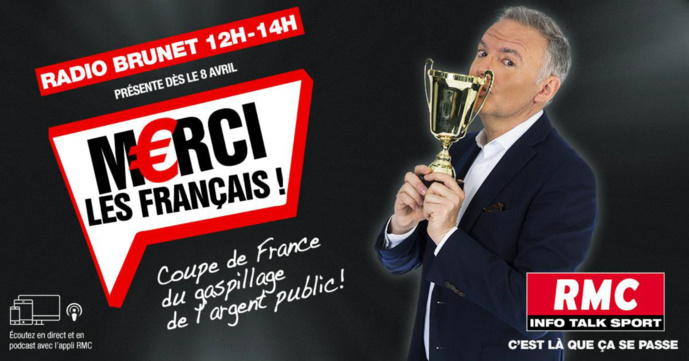 Eric Brunet lance la Coupe de France du gaspillage d’argent public