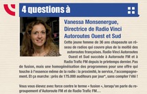 Flashback en 2011 - 4 questions à Vanessa Monsenergue, Directrice de Radio Vinci Autoroutes Ouest et Sud