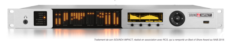 Le Groupe ISA a misé sur la technologie SOUND4 Le Groupe ISA a misé sur la technologie SOUND4