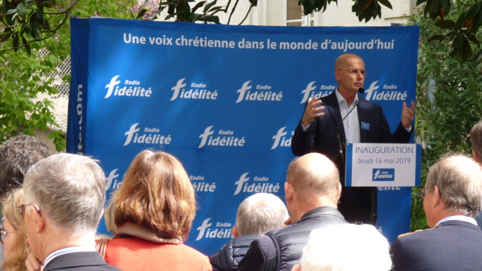 François de La Soujeole, président de Radio Fidélité, hier à Nantes